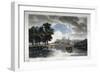 View of Windsor from the River Thames, Berkshire, C1820-J Bluck-Framed Giclee Print