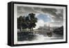 View of Windsor from the River Thames, Berkshire, C1820-J Bluck-Framed Stretched Canvas