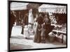 View of Women with Children Shopping at a Fruit and Vegetable Stand at 266 7th Avenue, New York,…-Byron Company-Mounted Giclee Print