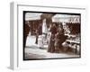 View of Women with Children Shopping at a Fruit and Vegetable Stand at 266 7th Avenue, New York,…-Byron Company-Framed Giclee Print