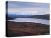 View of Wonder Lake with Mt. Mckinley, Denali National Park, Alaska, USA-Hugh Rose-Stretched Canvas