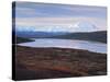 View of Wonder Lake with Mt. Mckinley, Denali National Park, Alaska, USA-Hugh Rose-Stretched Canvas