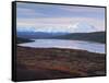 View of Wonder Lake with Mt. Mckinley, Denali National Park, Alaska, USA-Hugh Rose-Framed Stretched Canvas