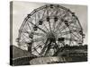 View of Wonder Wheel Ride at Coney Island-null-Stretched Canvas