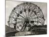 View of Wonder Wheel Ride at Coney Island-null-Mounted Photographic Print