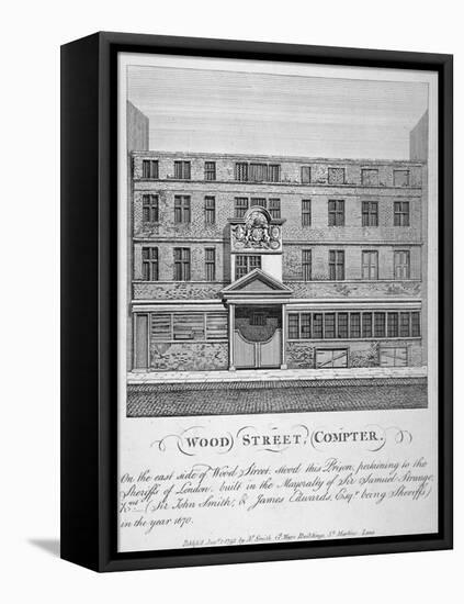 View of Wood Street Compter, City of London, 1793-John Thomas Smith-Framed Stretched Canvas