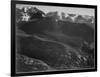 View Of Wooded Hills With Mountains In Bkgd "In Rocky Mountain National Park" Colorado. 1933-1942-Ansel Adams-Framed Art Print