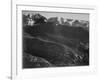 View Of Wooded Hills With Mountains In Bkgd "In Rocky Mountain National Park" Colorado. 1933-1942-Ansel Adams-Framed Art Print