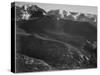 View Of Wooded Hills With Mountains In Bkgd "In Rocky Mountain National Park" Colorado. 1933-1942-Ansel Adams-Stretched Canvas
