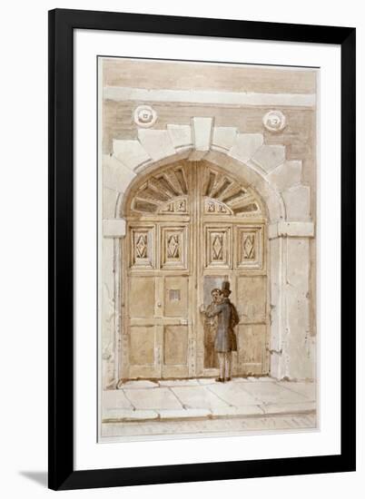 View of Wooden Gates Dated 1631, at No 46 Lime Street, 1855-James Findlay-Framed Giclee Print