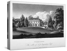 View of Woodlands House, Blackheath, Greenwich, London, 1804-John Hassell-Stretched Canvas