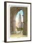 View of Woolworth Building through Municipal Arch, New York City-null-Framed Art Print