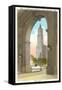 View of Woolworth Building through Municipal Arch, New York City-null-Framed Stretched Canvas