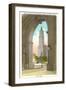View of Woolworth Building through Municipal Arch, New York City-null-Framed Art Print