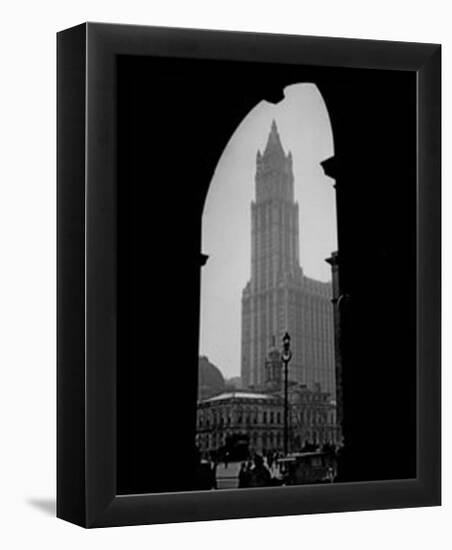 View Of Woolworth Building-null-Framed Poster