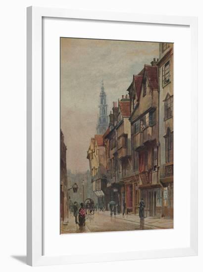 View of Wych Street, Westminster, looking east from New Inn gateway, London, c1880-John Crowther-Framed Giclee Print