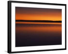 View of Yellowstone Lake at Sunset, Yellowstone National Park, Wyoming, USA-Scott T. Smith-Framed Photographic Print