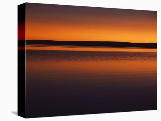 View of Yellowstone Lake at Sunset, Yellowstone National Park, Wyoming, USA-Scott T. Smith-Stretched Canvas