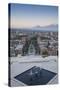 View of Yerevan and Mount Ararat from Cascade, Yerevan, Armenia, Central Asia, Asia-Jane Sweeney-Stretched Canvas