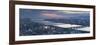 View of Yodo River and Osaka Bay at Sunset, Osaka, Kansai, Japan-Ian Trower-Framed Photographic Print