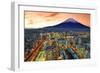 View of Yokohama and Mt. Fuji in Japan.-SeanPavonePhoto-Framed Photographic Print