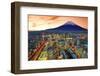 View of Yokohama and Mt. Fuji in Japan.-Sean Pavone-Framed Photographic Print