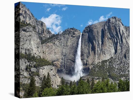 View of Yosemite Falls in Spring, Yosemite National Park, California, USA-null-Stretched Canvas