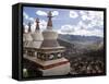 View of Yushu Town from Temple, Yushu, Qinghai, China-Porteous Rod-Framed Stretched Canvas