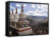 View of Yushu Town from Temple, Yushu, Qinghai, China-Porteous Rod-Framed Stretched Canvas