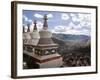 View of Yushu Town from Temple, Yushu, Qinghai, China-Porteous Rod-Framed Photographic Print