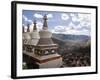 View of Yushu Town from Temple, Yushu, Qinghai, China-Porteous Rod-Framed Photographic Print