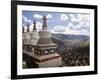 View of Yushu Town from Temple, Yushu, Qinghai, China-Porteous Rod-Framed Photographic Print