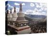 View of Yushu Town from Temple, Yushu, Qinghai, China-Porteous Rod-Stretched Canvas