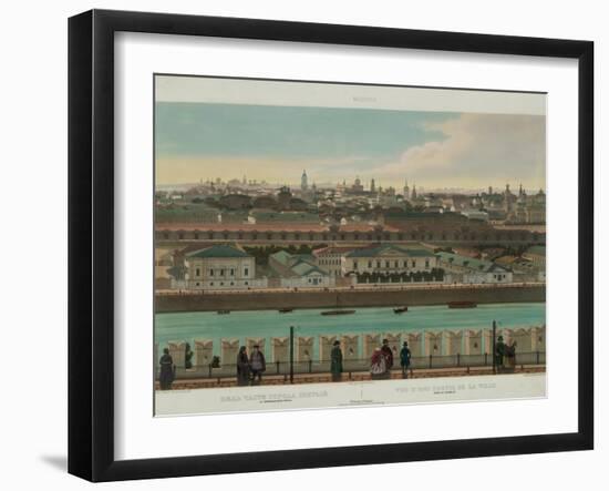 View of Zamoskvorechye from the Kremlin Wall (From a Panoramic View of Moscow in 10 Part), Ca 1848-Philippe Benoist-Framed Giclee Print