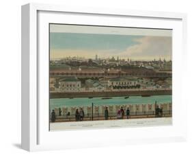 View of Zamoskvorechye from the Kremlin Wall (From a Panoramic View of Moscow in 10 Part), Ca 1848-Philippe Benoist-Framed Giclee Print