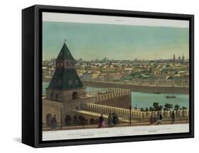 View of Zamoskvorechye from the Kremlin Wall (From a Panoramic View of Moscow in 10 Part), Ca 1848-Philippe Benoist-Framed Stretched Canvas