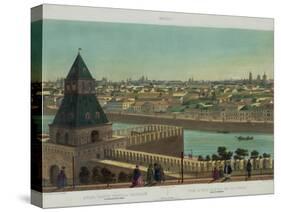View of Zamoskvorechye from the Kremlin Wall (From a Panoramic View of Moscow in 10 Part), Ca 1848-Philippe Benoist-Stretched Canvas