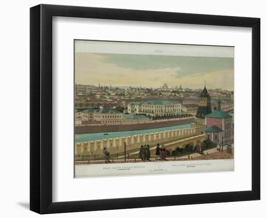 View of Zamoskvorechye from the Kremlin Wall (From a Panoramic View of Moscow in 10 Part), Ca 1848-Philippe Benoist-Framed Giclee Print