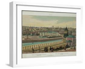 View of Zamoskvorechye from the Kremlin Wall (From a Panoramic View of Moscow in 10 Part), Ca 1848-Philippe Benoist-Framed Giclee Print