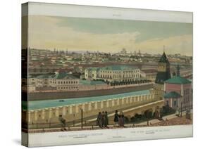View of Zamoskvorechye from the Kremlin Wall (From a Panoramic View of Moscow in 10 Part), Ca 1848-Philippe Benoist-Stretched Canvas