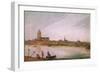 View of Zierikzee, 1618 (Oil on Canvas)-Esaias I van de Velde-Framed Giclee Print