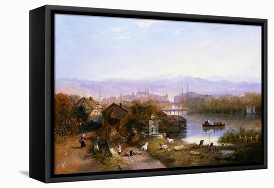 View of Zurich, Switzerland-James Wilson Carmichael-Framed Stretched Canvas