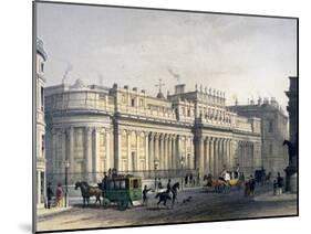 View Ofthe Bank of England, City of London, 1854-Jules Louis Arnout-Mounted Giclee Print