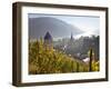 View on Bacharach with Peters Church and River Rhine, Rhineland-Palatinate, Germany-Peter Adams-Framed Photographic Print