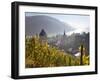 View on Bacharach with Peters Church and River Rhine, Rhineland-Palatinate, Germany-Peter Adams-Framed Photographic Print