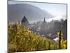 View on Bacharach with Peters Church and River Rhine, Rhineland-Palatinate, Germany-Peter Adams-Mounted Photographic Print
