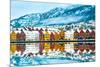 View on Bruges. Bergen Norway-Tatyana Vyc-Mounted Photographic Print