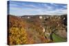 View on Burg Wildenstein Castle and Danube Valley in Autumn-Markus-Stretched Canvas