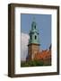 View on Clock Tower of Wawel Royal Castle in Cracow in Poland-mychadre77-Framed Photographic Print