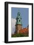 View on Clock Tower of Wawel Royal Castle in Cracow in Poland-mychadre77-Framed Photographic Print